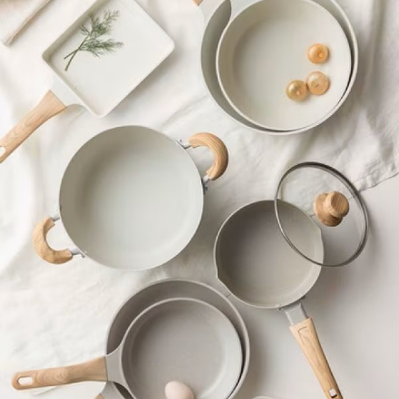 アイリスオーヤマ ナチュかる片手なべ18cm IH・ガス火対応 NTL-P18 パールグレー×アイボリー