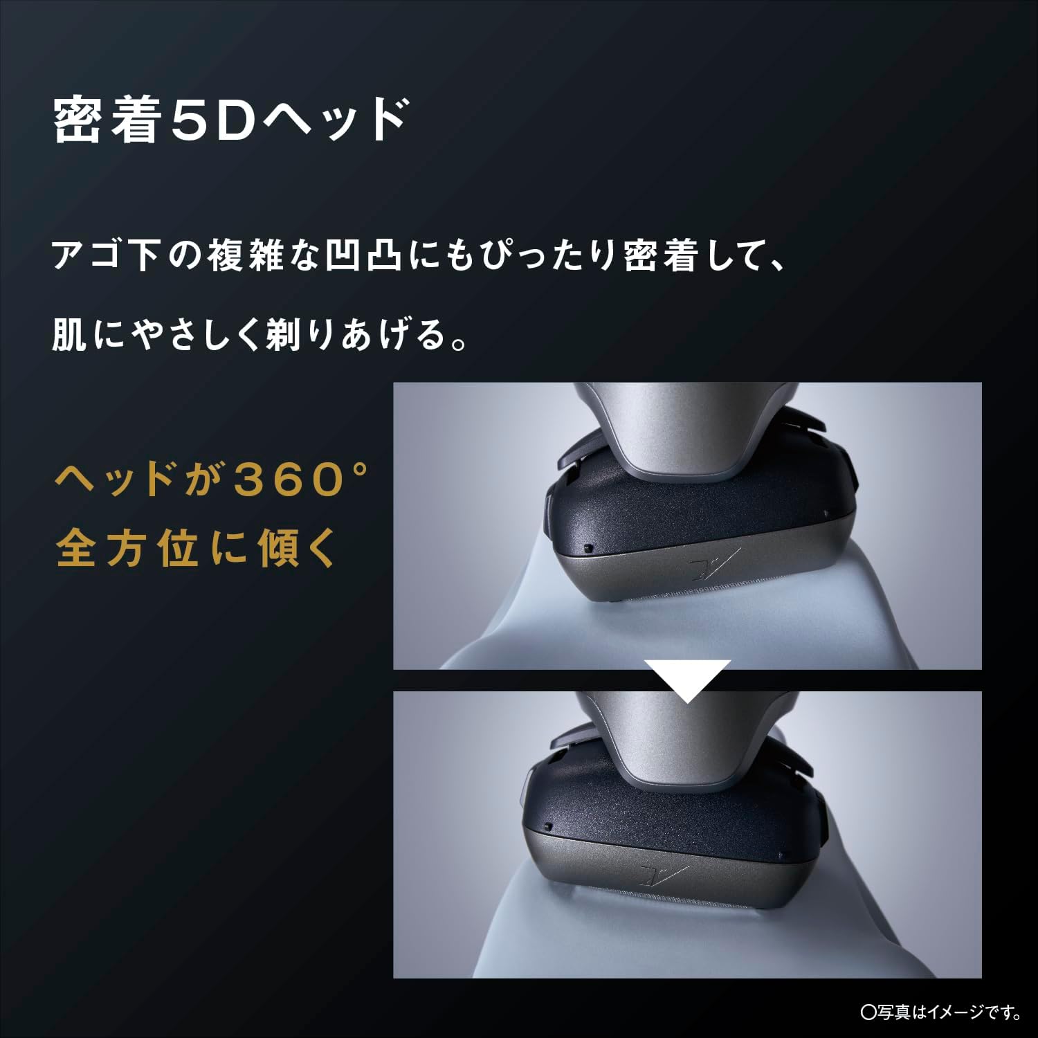 パナソニック ES-L550UｰS ラムダッシュPRO メンズシェーバー5枚刃 密着5Dヘッド搭載 シルバー