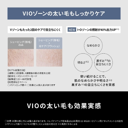 パナソニック 光エステ スムースエピ パワー&クール 光脱毛器 (フラッシュ式) ES-WG0B-H [グレー]