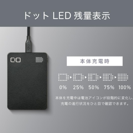 モバイルバッテリー CIO SMARTCOBY Pro SLIM SS CIO-MB35W2C1A-SSA10K-S-BK ブラック