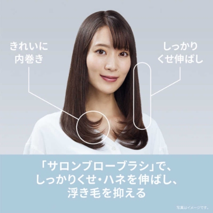 パナソニック くるくるドライヤー イオニティ マイナスイオン 3段階切替 サロンブローブラシ付 EH-KE4N-H モダングレー