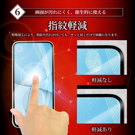 富士通 arrows NX9 液晶保護フィルム 3Dフルカバー 非接触タイプ ガラスフィルム 画面内指紋認証対応 shizukawill シズカウィル ブラック