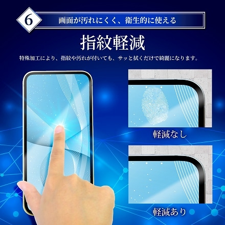 HUAWEI nova2 au HWV31 UQmobile Nova2 液晶保護フィルム フルカバー 非接触タイプ ガラスフィルム ブルーライトカット 目に優しい shizukawill シズカウィル ブラック