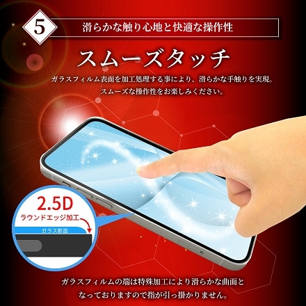 シズカウィル Rakuten Hand 5G 用 Rakuten Hand 用 ガラスフィルム 強化ガラス 全面保護 保護フィルム フィルム P780 用 P710 用 液晶保護フィルム ブラック 1枚入り