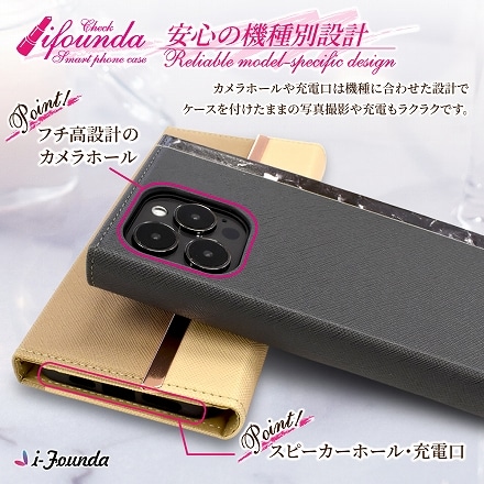 AQUOS スマホケース カバー 手帳型ケース iFounda アイファンデケース shizukawill シズカウィル キャラメル AQUOS R5G