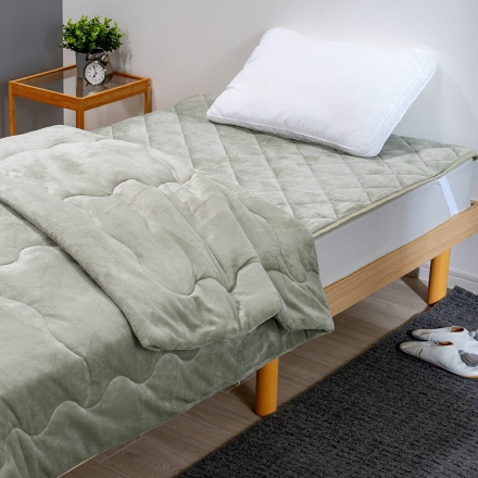 ファミラ 5層構造トリプルウォームぽかぽか 毛布布団セット 掛布団+敷パット シングル ピンク