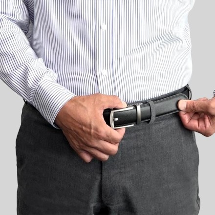 ファミラ 牛革ラチェット式ベルト 黒2本＋茶1本 合計3本セット ラチェット ベルト ホールレスベルト ブラック ブラウン 牛革ベルト メンズベルト ワンタッチ スライド サイズ調整【代金引換不可】 ファミラ 牛革ラチェット式ベルト