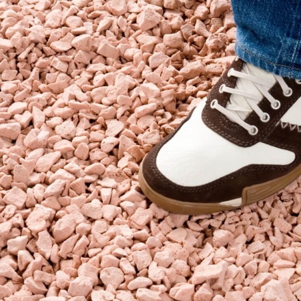 防犯にもなる音ジャリ60L ブラウン