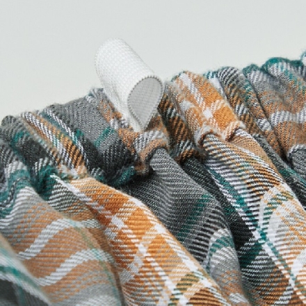 チェック柄 パジャマ メンズ 2色組 綿混起毛 ネイビー・グレー M