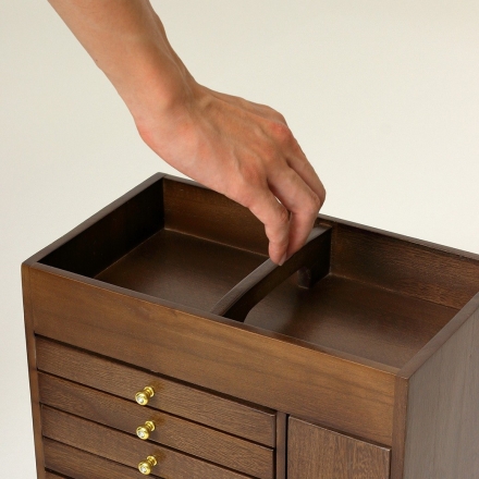 持ち手付き すっ桐ボックス 小物入れ 完成品 小物収納