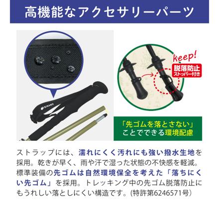 シナノ トレッキングポール フォールダー TWIST ブラック 125 110-125cm 510305 2本1組
