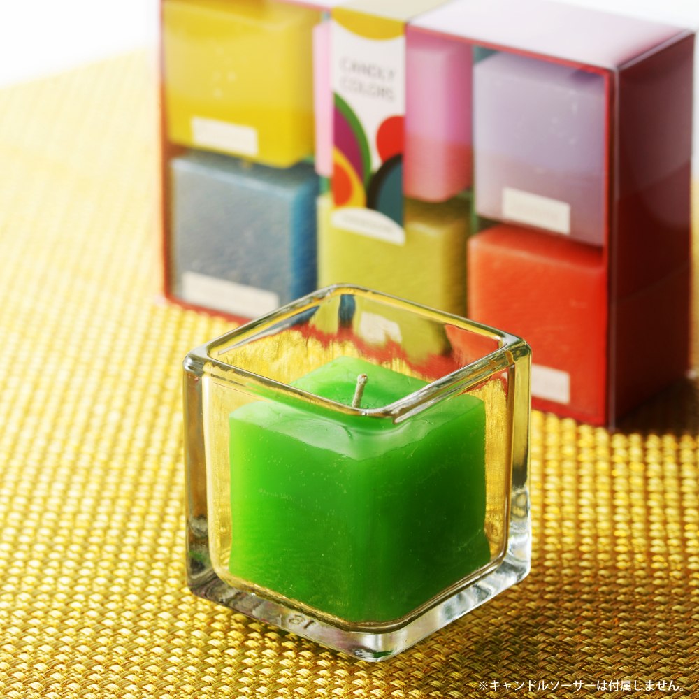 Candly キャンドリー キャンドル COLORS CUBE 6個入り ボックス入り 福袋 ランダム アソート品
