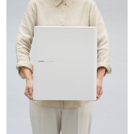 サンカ パワースチーム式加湿器 SSH-8000WH ホワイト サーキュレーター搭載