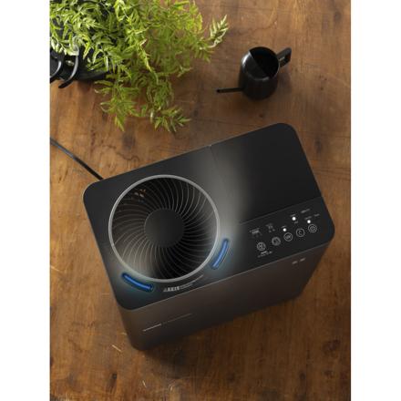 サンカ UVパワースチーム式加湿器 SSH-8100UVBK ブラック サーキュレーター搭載