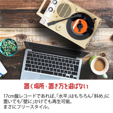 ANABAS アナバス フリースタイル ポータブルレコードプレーヤー GP-N3R