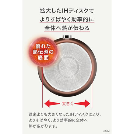 T-fal 福袋 2026 IH モカ スマイルセット 調理器具 4点セット (深型マルチパン22cm/フライパン26cm/ターナー/レードル) チタンコーティング
