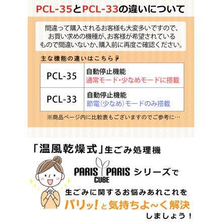 シマ株式会社 生ごみ減量乾燥機 パリパリキュー ライト PCL-35-BWB ブルーストライプ