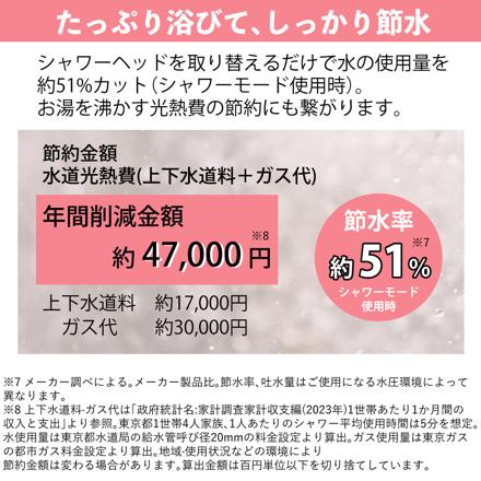 TKS シャワーヘッド ピュアラスファイン ルミナス 日本製 ファインバブル TK-P701