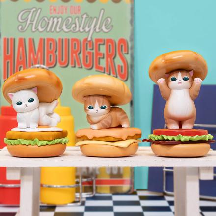 グレイ・パーカー・サービス モフサンド mofusand GPS BOX Hamburger Meow 全8種 ボックス販売 もふもふサメちゃん コンプリートボックス