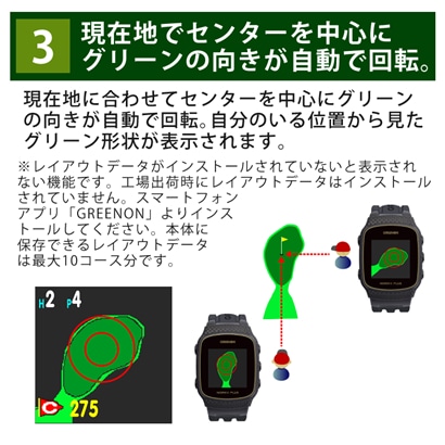 GREENON THE GOLF WATCH NORM II PLUS WHITE グリーンオン ゴルフ ウォッチ ノルム 2　プラス