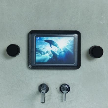 リズム MAGSPEAKER DUO マグスピーカー デュオ ブラック 防水ポータブルスピーカー Bluetooth 9YYA30RH02 ＆ MAGCASE S ホワイト スマートフォン用 9YY018RH03