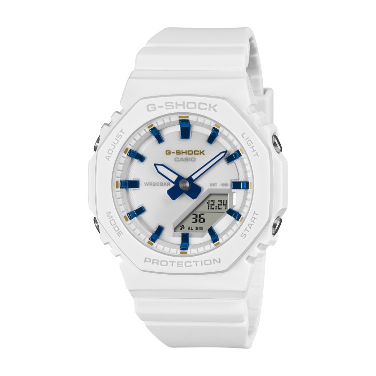 CASIO カシオ Gショック ペアウォッチ 腕時計 LOV-25A-7AJR ラバコレ Lover's Collection 2025 クリスマス ホワイト×ブルー 樹脂バンド アナデジ CASIO G-SHOCK メーカー保証1年 国内正規品