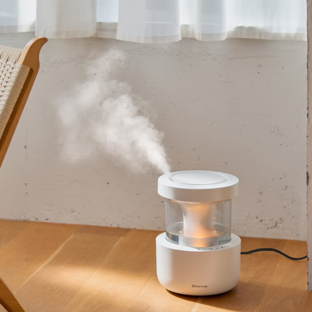 （加湿器2個セット） リズム プールレス加湿器 MIST350 9YYA29RH08 ライトグレー＆MIST250 9YYA64RH84 ウォームグレー