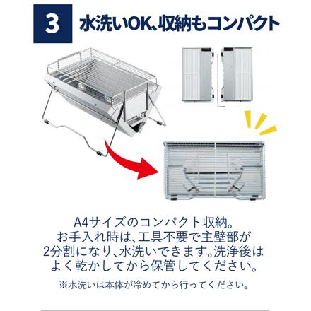 ユニフレーム バーベキューグリル ユニセラ TG-III (615010) & スティックターボ II (632048) & バーナーシート 大 (610657) & 専用収納ケース ユニセラケース (615126) セット