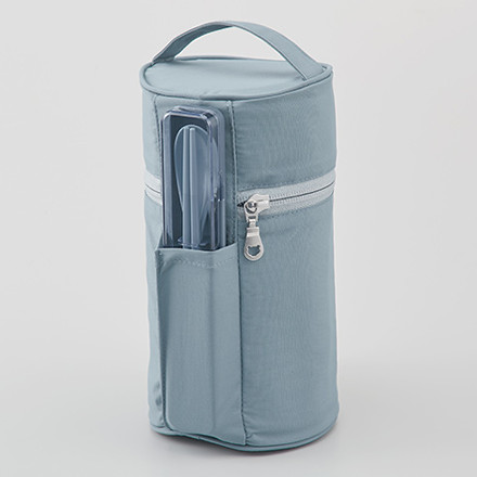 【フードジャー＆ポーチ】タイガー魔法瓶 MKL-W040AL クラウドブルー 0.4L 真空断熱フードジャー＆ MKL-Z50PAL クラウドブルー 0.4L 0.5L 兼用 専用ポーチ