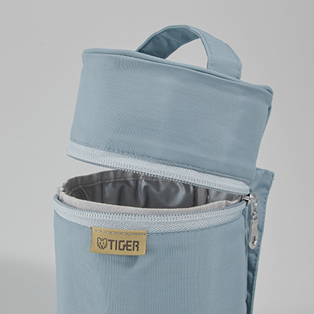 【フードジャー＆ポーチ】タイガー魔法瓶 MKL-W050AL クラウドブルー 0.5L 真空断熱フードジャー＆ MKL-Z50PAL クラウドブルー 0.4L 0.5L 兼用 専用ポーチ