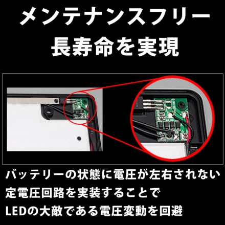 井上工業 字光式ナンバープレート シルバー LEDパーフェクトecoII 普通車対応 2468-12V-S 2枚セット