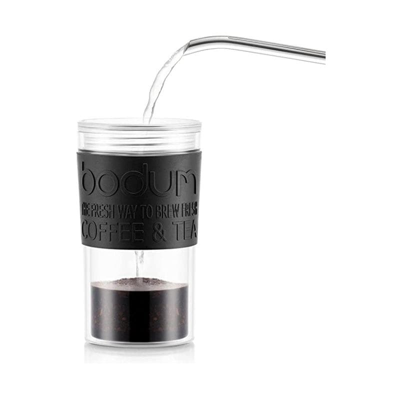 bodum ボダム 携帯用フレンチプレスコーヒーメーカー マグ用リッド付き プラスチック 350ml ブラック K11102-01