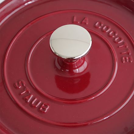 staub ストウブ ピコ・ココット ラウンド 20cm ボルドー 40502-292 両手 鋳物 ホーロー 鍋 IH対応