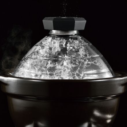 HARIO ハリオ フタがガラスのご飯釜 1-2合 GNR-150-B-W