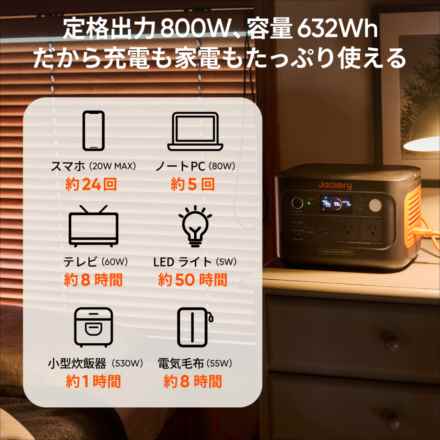 Jackery ポータブル電源 600Plus 600W JE-600C