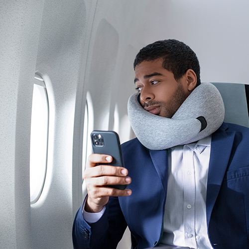 Ostrichpillow GO NECK PILLOW Midnight Grey