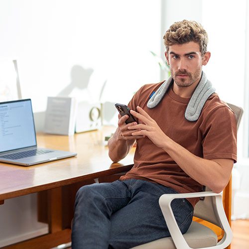 Ostrichpillow HEATED NECK WRAP Midnight Grey