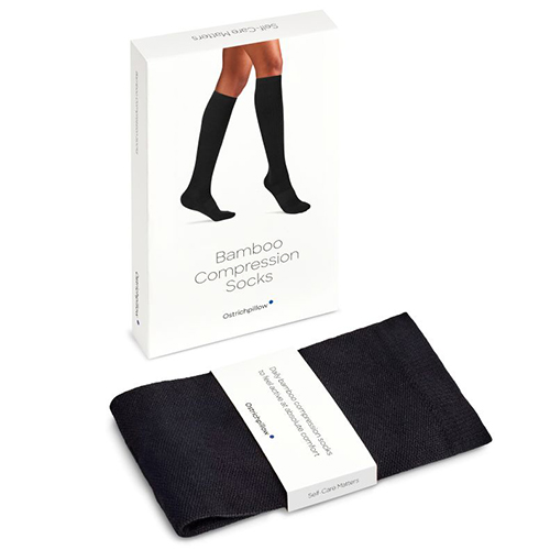 Ostrichpillow Bamboo Compression Socks M Black
