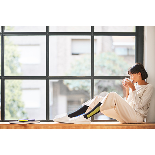 Ostrichpillow Bamboo Compression Socks M Blue&Yellow