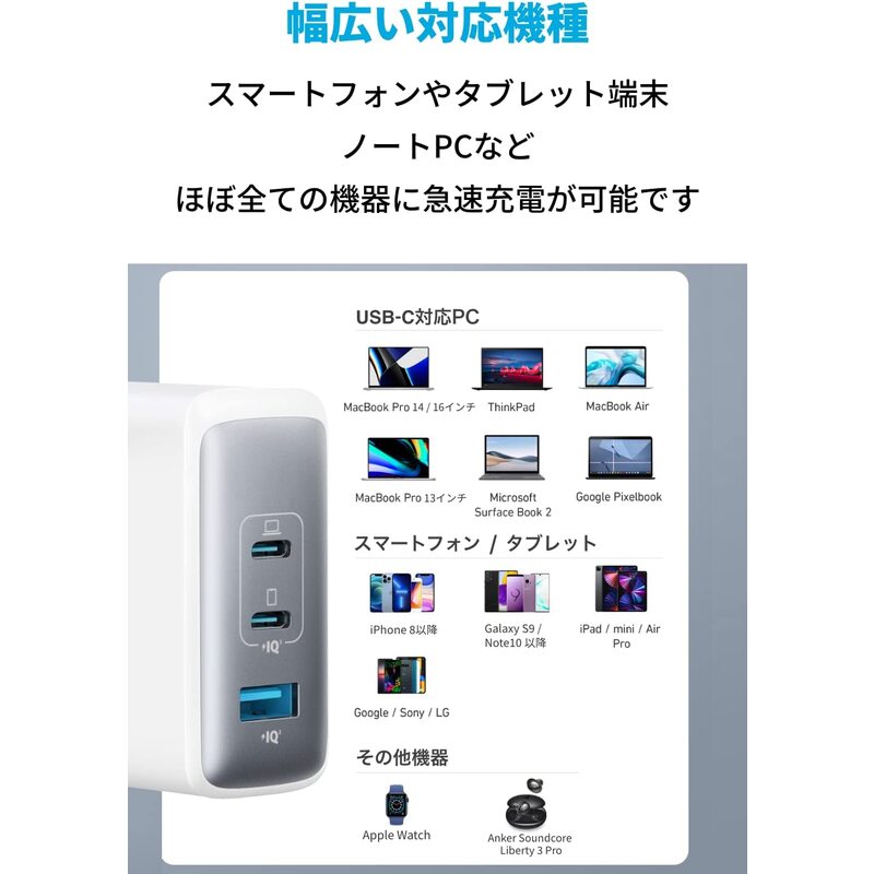 アンカー ANKER 736 Charger (Nano II 100W) ホワイト A2145N21