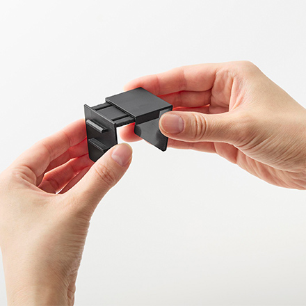 tower タワー 引っ掛けティッシュケース＆ダストボックス ブラック 1459