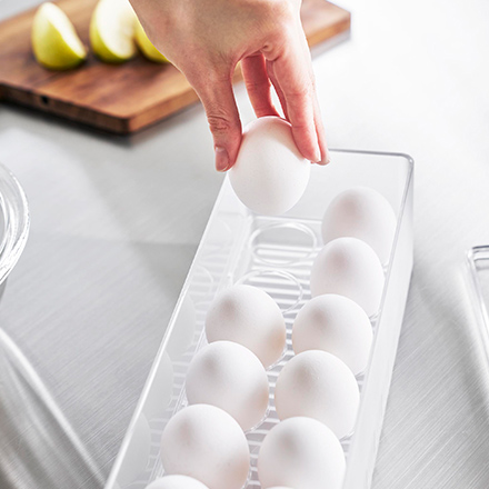 tower タワー 冷蔵庫中蓋付き卵ケース ホワイト 1481