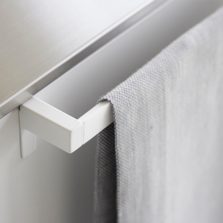 tower タワー 滑り落ち防止キッチンタオルハンガーバー ワイド ホワイト 1810