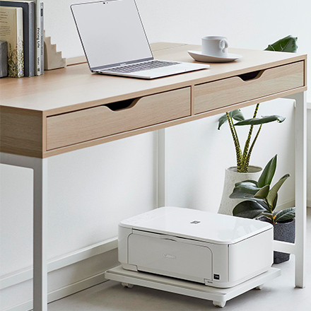 tower タワー プリンターラック キャスター付き ホワイト 2022