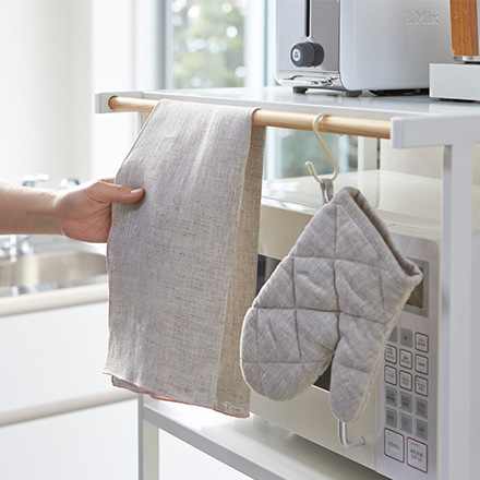 tower タワー ゴミ箱上ラック ホワイト 2859