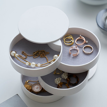 tower タワー アクセサリートレー 4段 ホワイト 4068