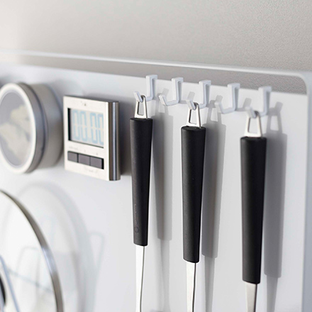 tower タワー キッチン自立式スチールパネル 縦型 ホワイト 5124