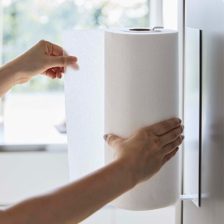 tower タワー マグネットキッチンペーパーホルダー ワイド ホワイト 5216