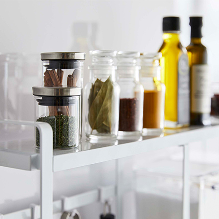 tower タワー コンロサイドラック ホワイト 5234