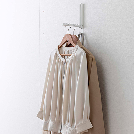 tower タワー 使わない時は収納できるドアハンガー ホワイト 5514